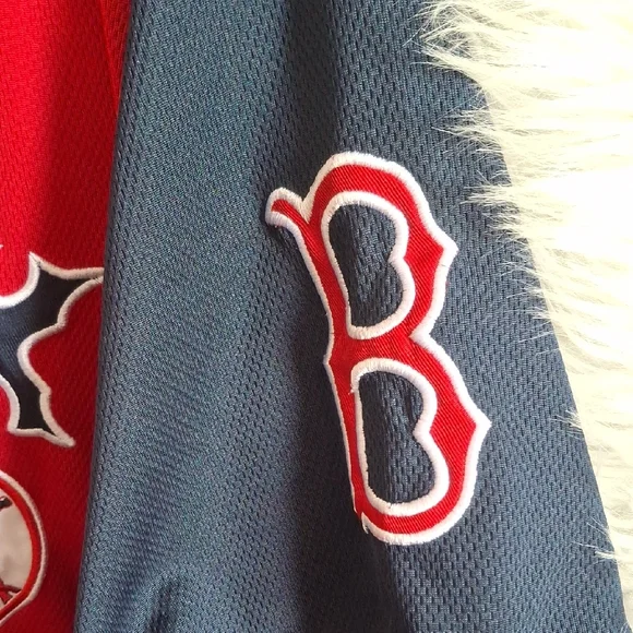 Majestic Red and Navy Red Sox Jersey - Picture 2 of 5